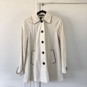 Ralph Lauren Ivory Single-Breasted Coat
